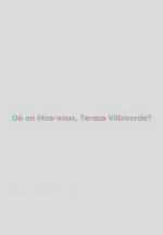 Où en êtes-vous, Teresa Villaverde?