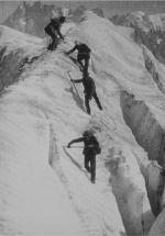 Chamonix: la mer de glace. Descente.