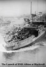 The Launch of HMS Albion at Blackwall