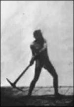 Athlete Swinging a Pick