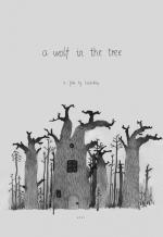 Un lobo en el árbol