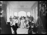 Alice Guy tourne une phonoscène sur la théâtre de pose des Buttes-Chaumont